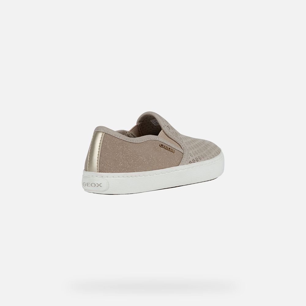 Geox Sneakers Beige Kilwi - Geox Girls Shoes - GKZETD208